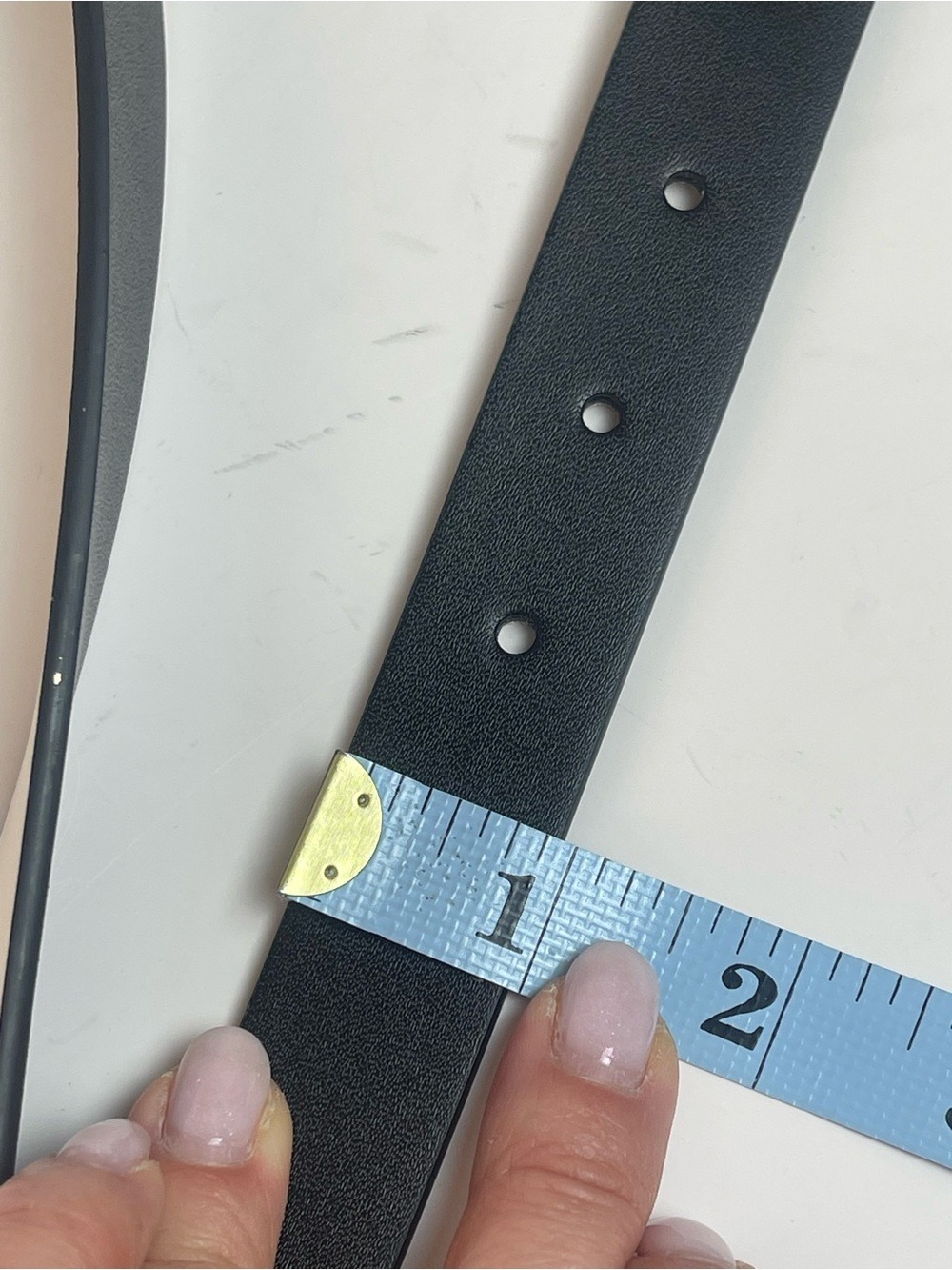 Kate Spade Classic Genuine Leather 1”Reversible Belt Black/Ivory Sz Large L NWT - Picture 4 of 13